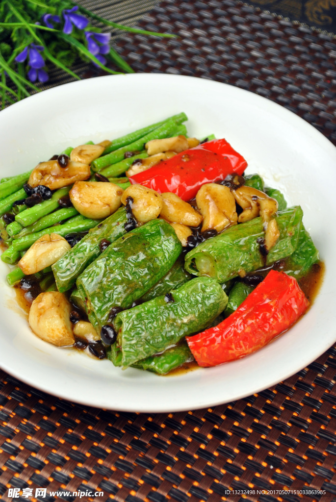 虎皮尖椒炒豆角