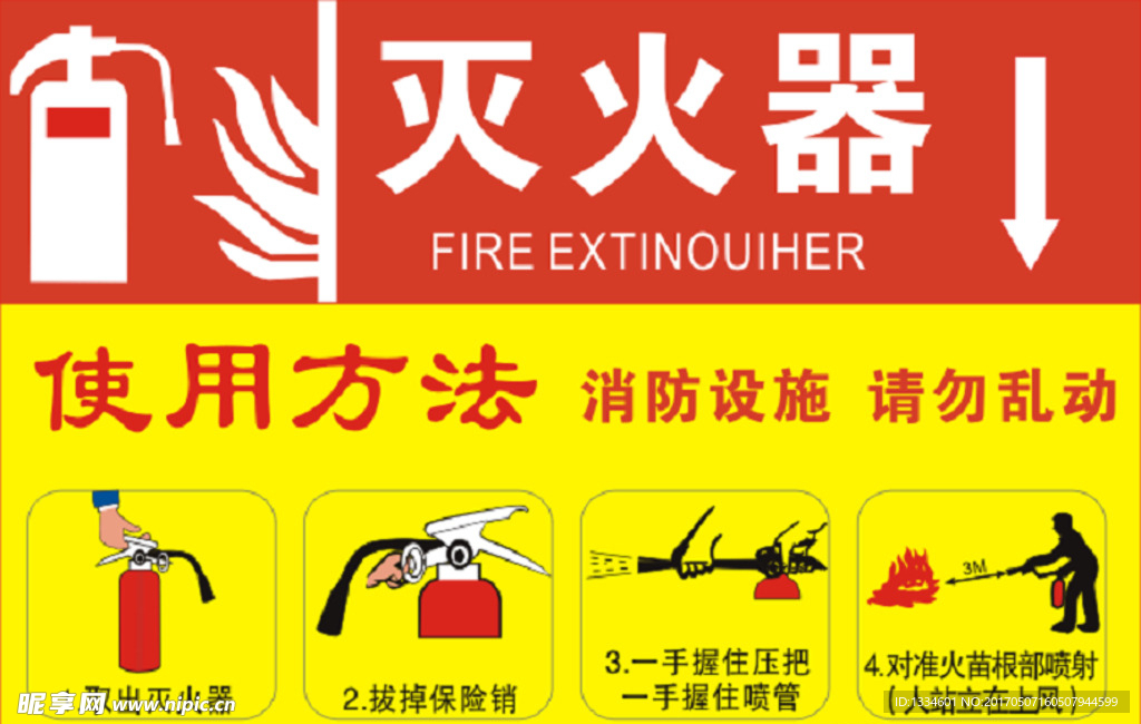 灭火器使用方法