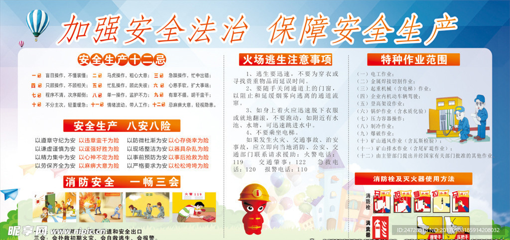 安全生产展板