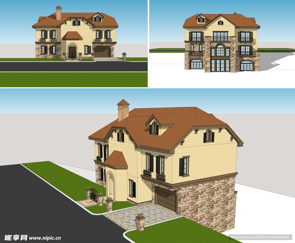 西班牙式建筑风格别墅