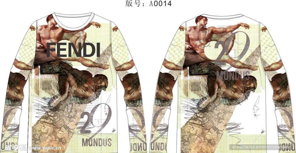 男装服装印花 数码印花 大牌