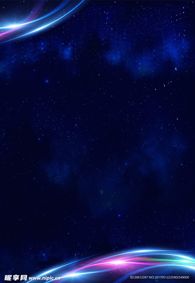 蓝色星空背景
