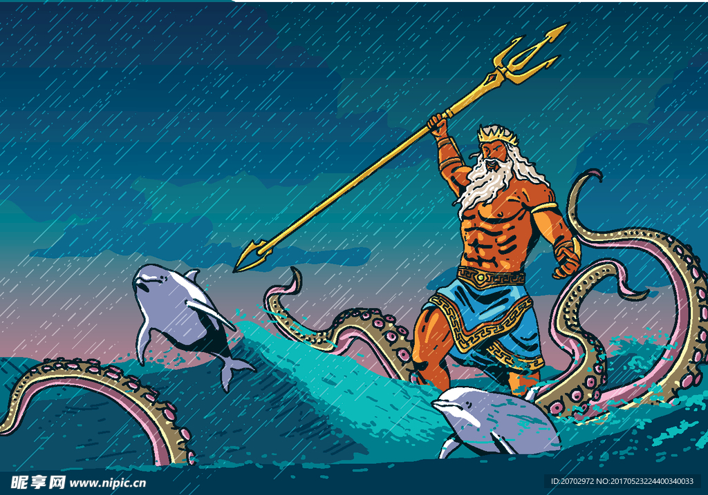 希腊神话故事海神与海