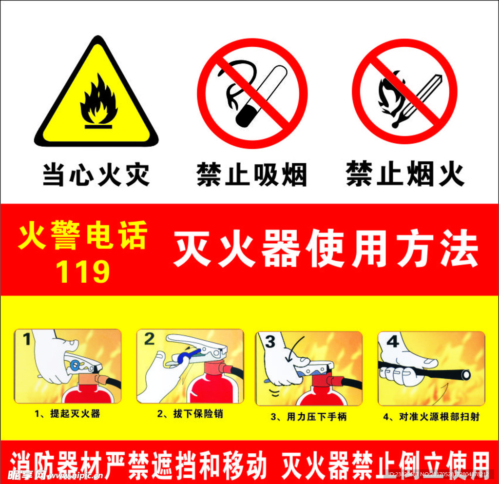 灭火器使用方法