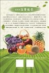 绿色食品水果宣传单喝药小贴士
