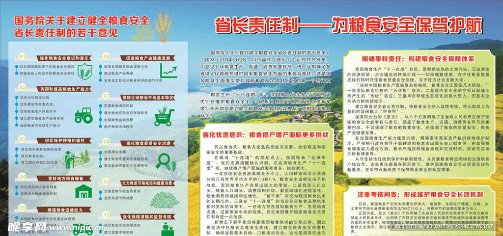 省长责任制——为粮食安全保驾护