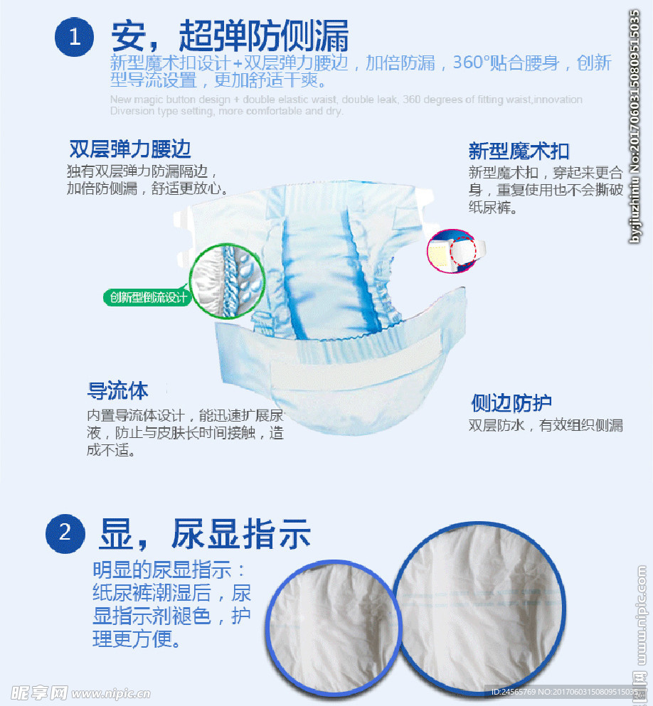 医用老人产妇纸尿裤动画分层素材