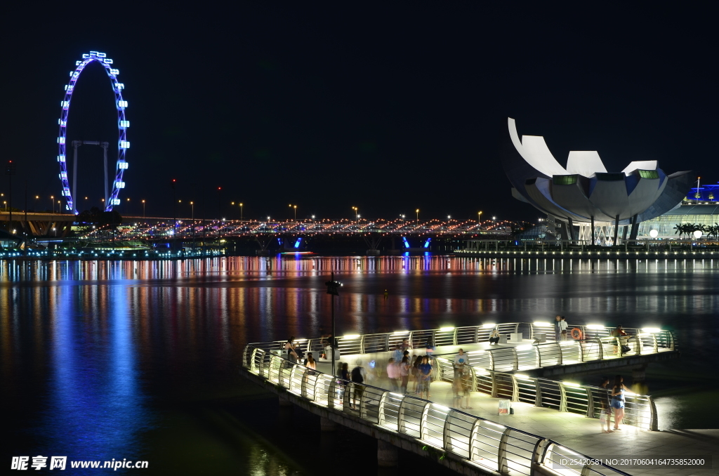 新加坡港湾夜景
