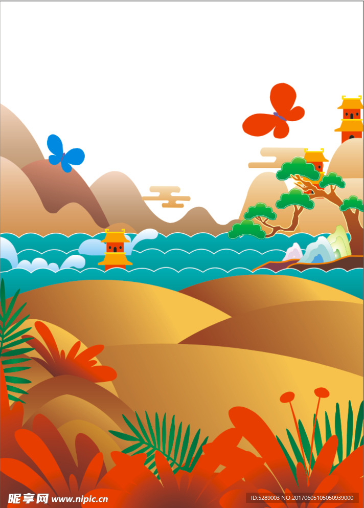 卡通风景