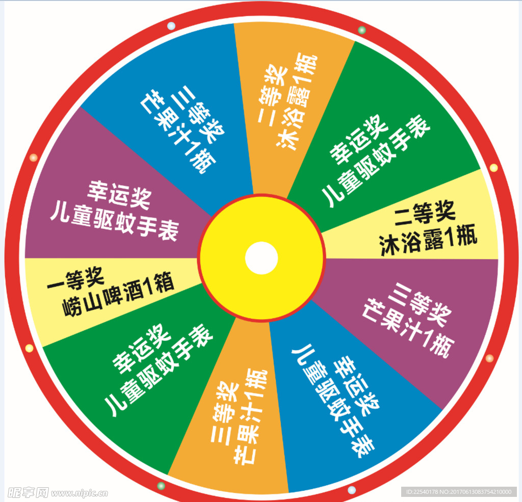 抽奖转盘图
