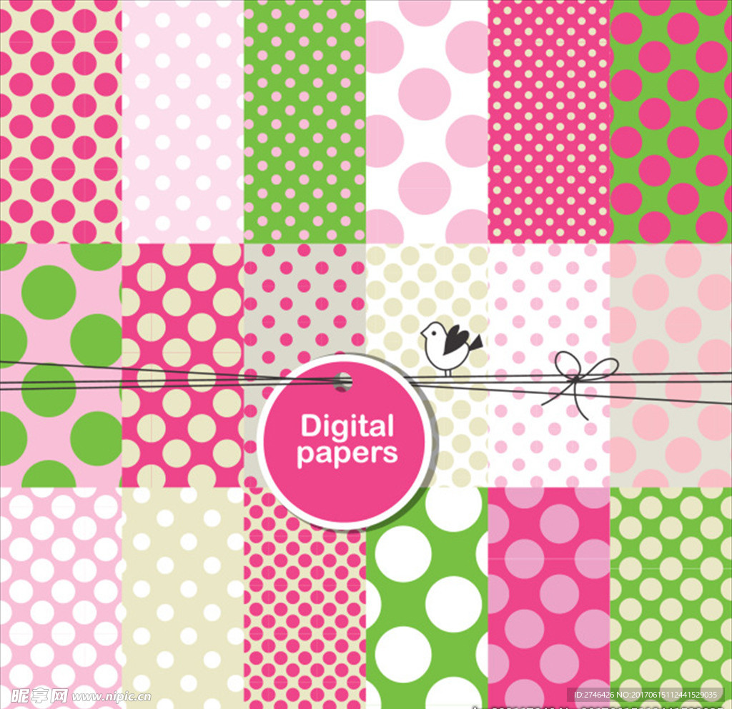 清新素雅矢量底纹背景