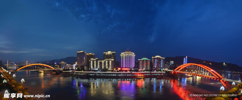 四川宜宾 双桥相映