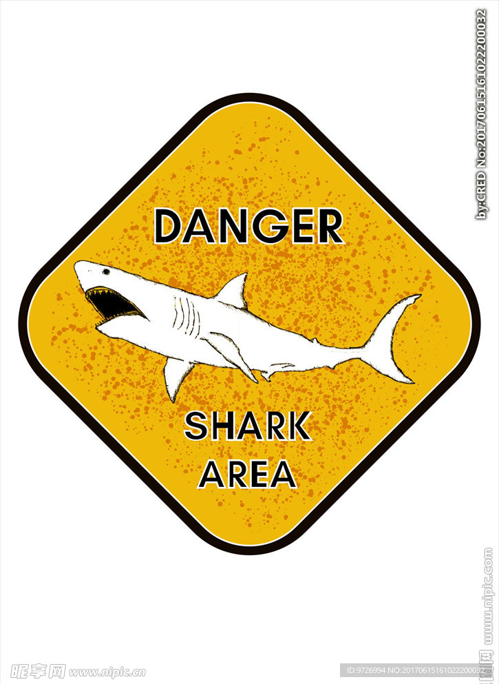 大白鲨矢量图下载