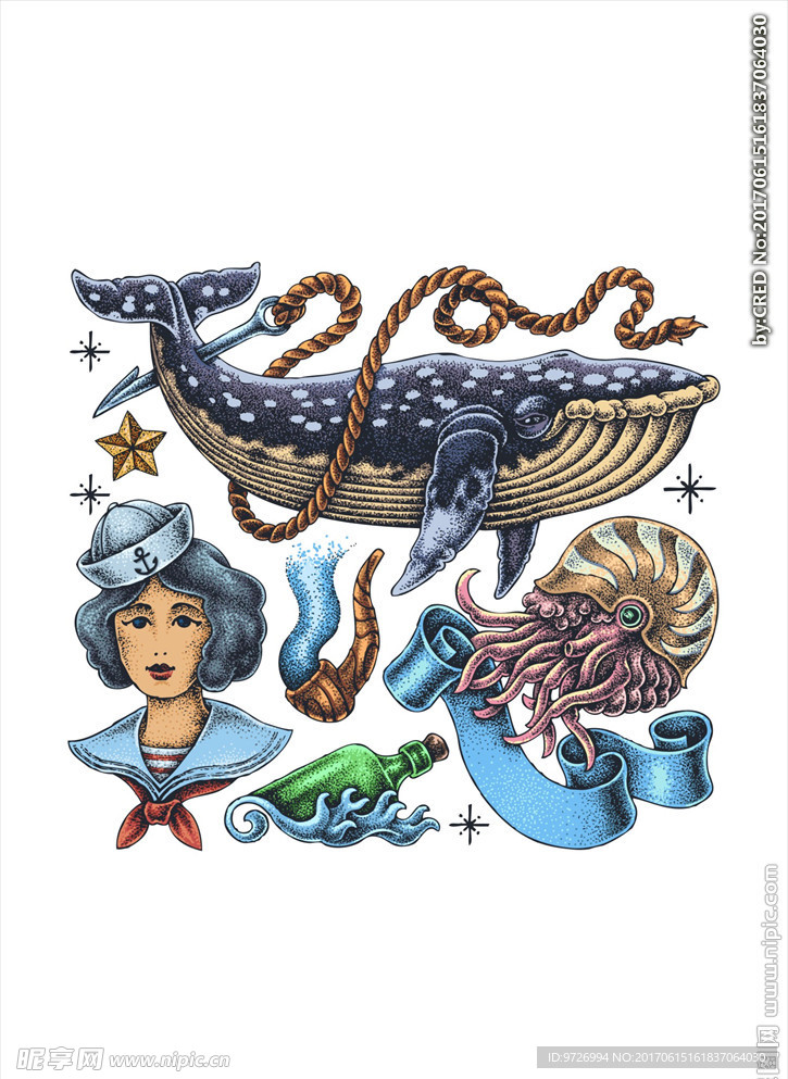 纹身矢量图大全下载