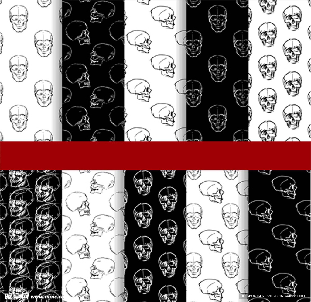 矢量骷髅背景素材