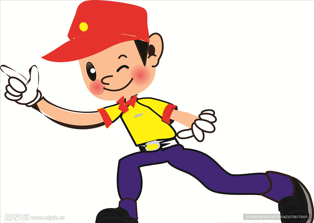 中国石油员工卡通