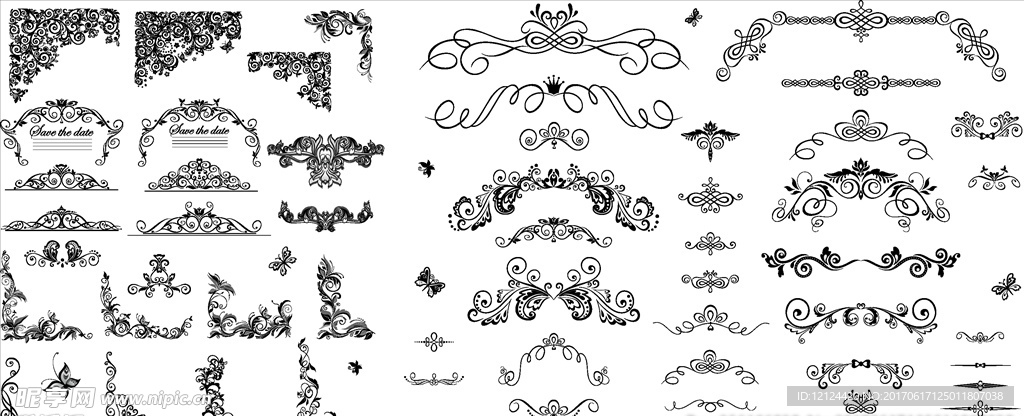 欧式 花纹 边框