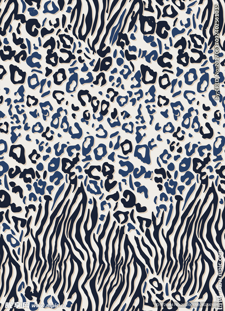 豹纹斑马纹矢量图下载