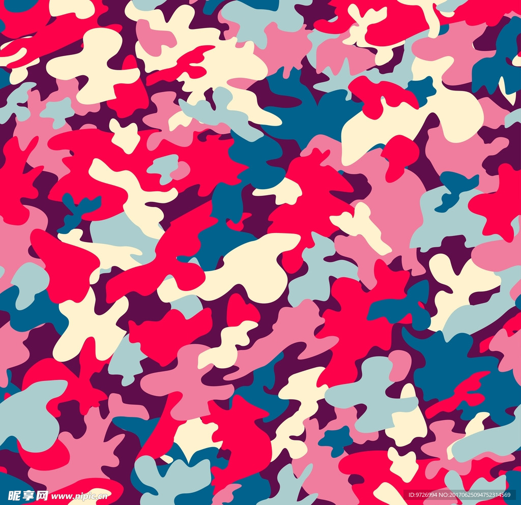 迷彩四方连续底纹