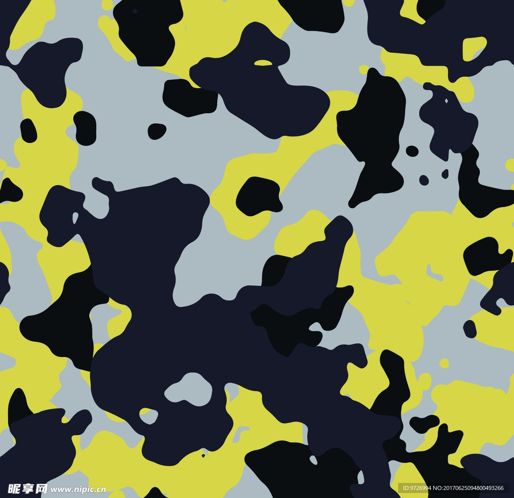 迷彩四方连续底纹