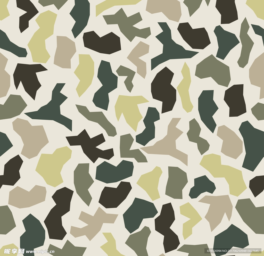 迷彩四方连续底纹