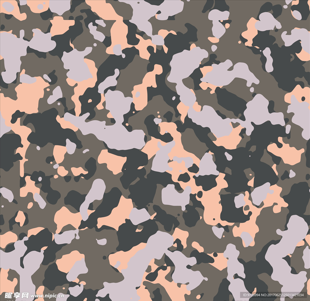 迷彩四方连续底纹