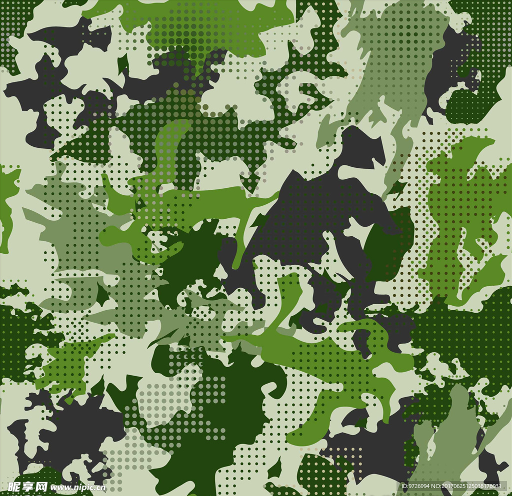 迷彩四方连续底纹