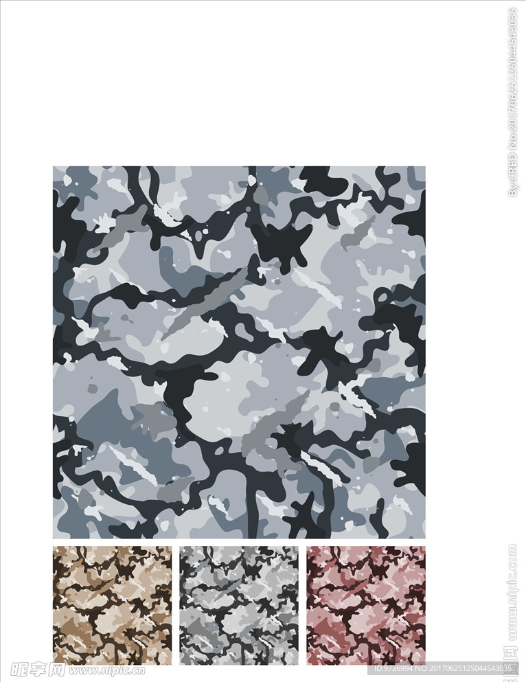 迷彩四方连续底纹