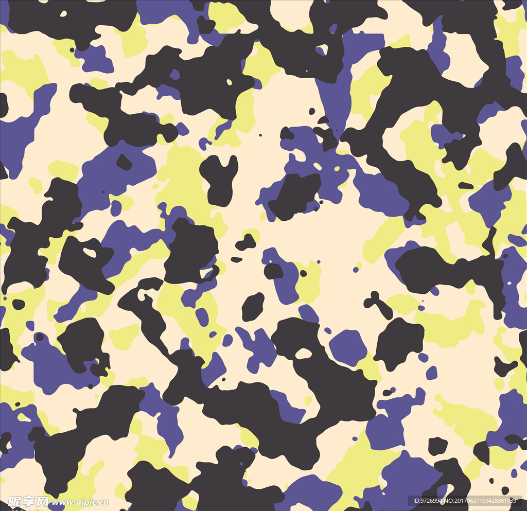 迷彩四方连续底纹