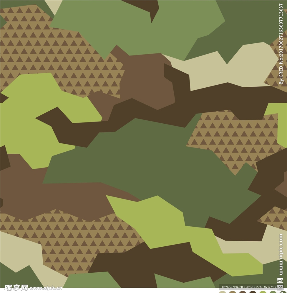 迷彩四方连续底纹