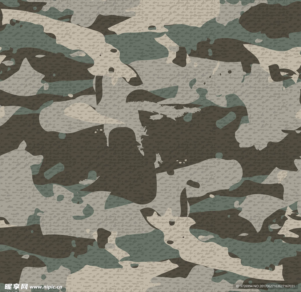 迷彩四方连续底纹