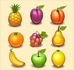手绘水果矢量图片