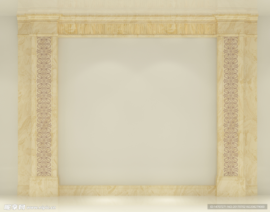 欧式客厅罗马柱造型