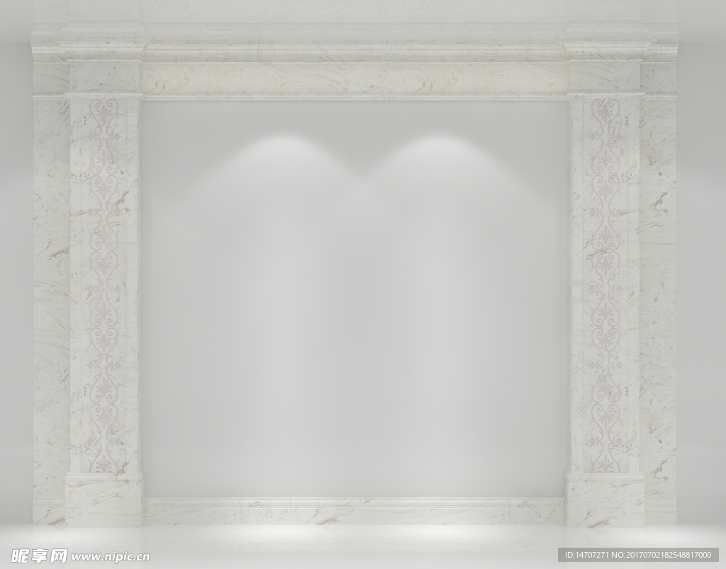 欧式客厅罗马柱造型