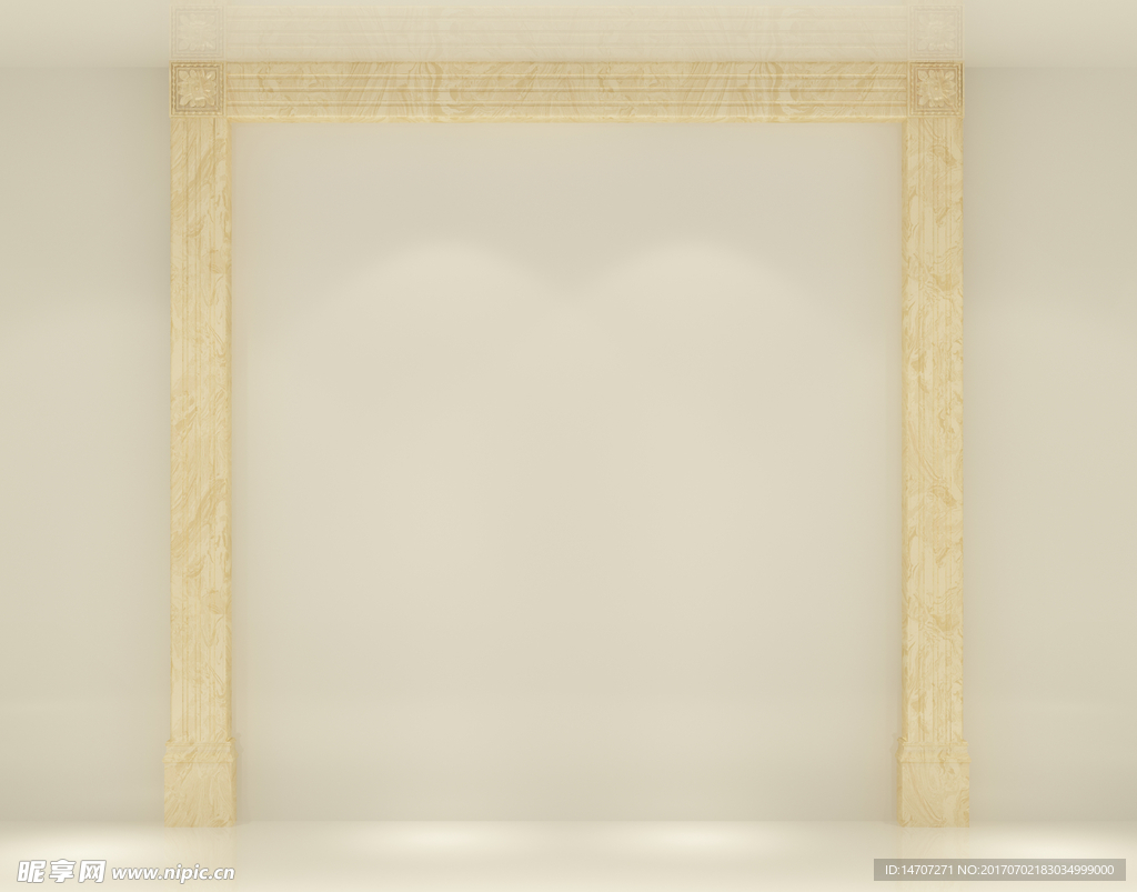 欧式客厅罗马柱造型