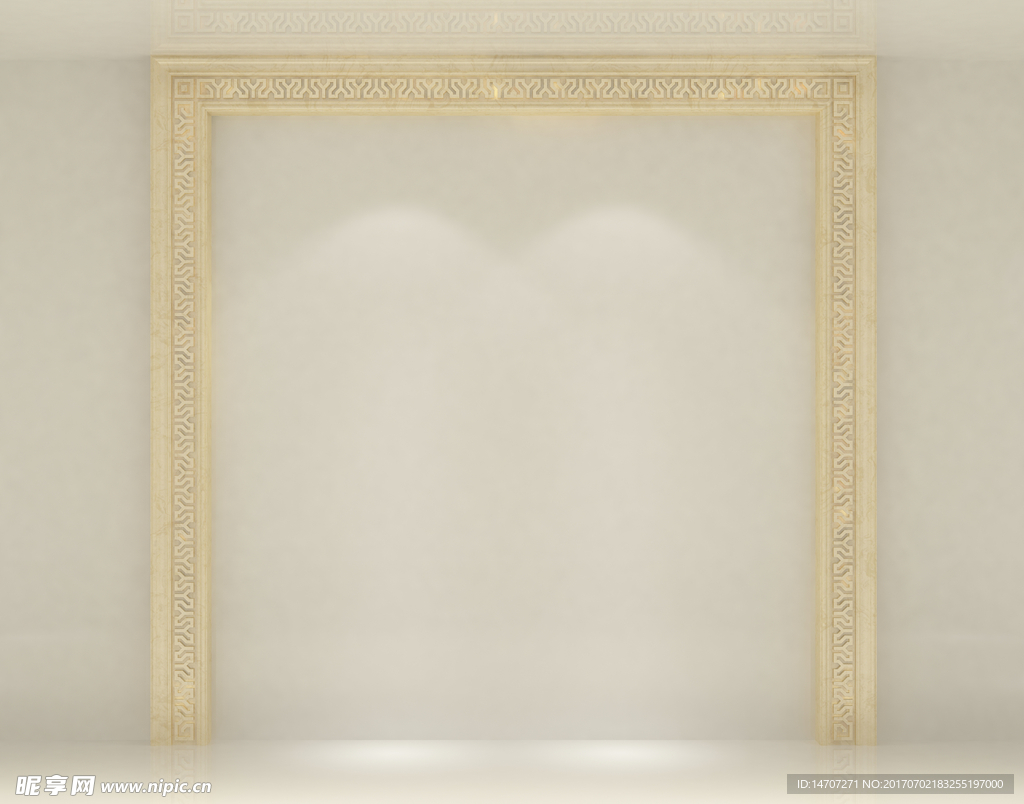 罗马柱客厅立面效果图