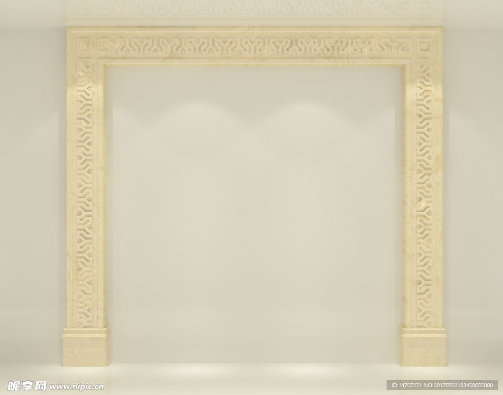 欧式客厅罗马柱造型