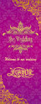 紫色婚礼迎宾