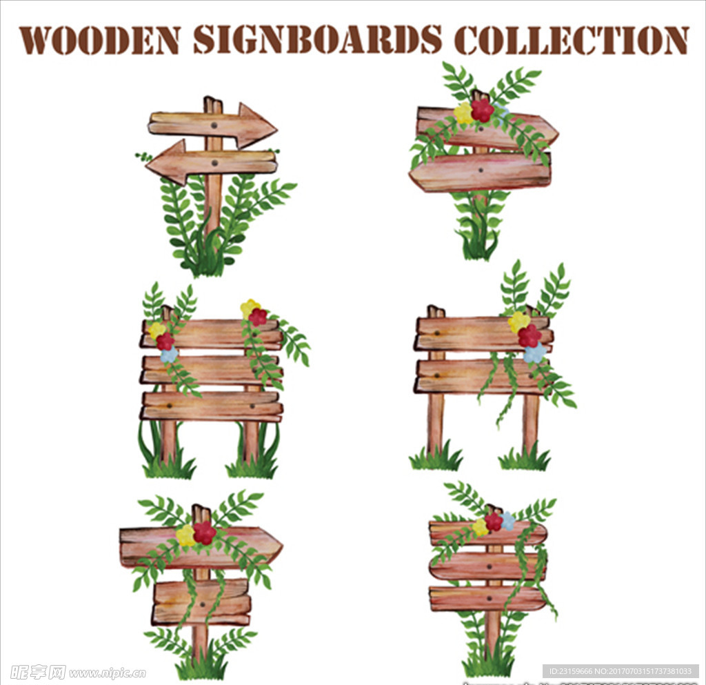 木制指路牌招牌集合