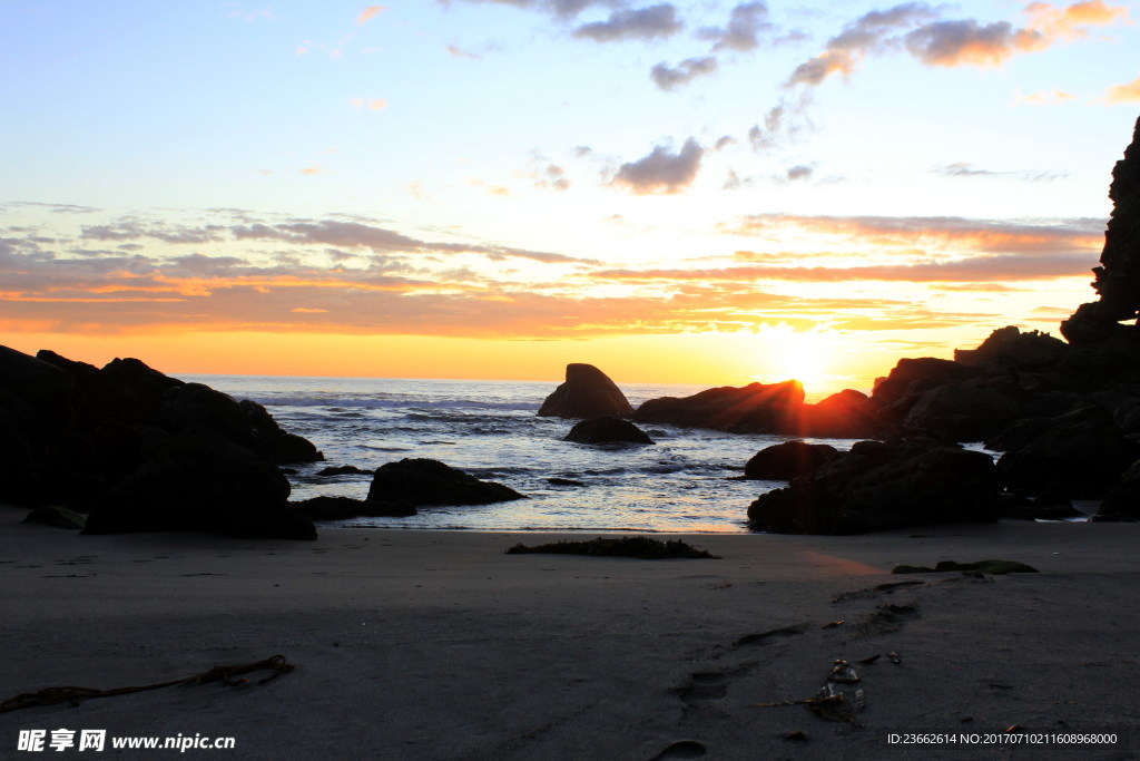 海边夕阳唯美风景
