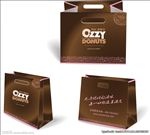 咖啡色无线手提袋