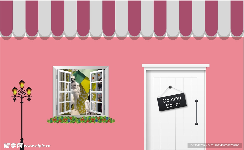 服装店铺平面化