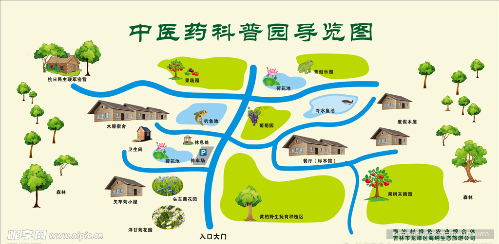 中医药科普园导览图