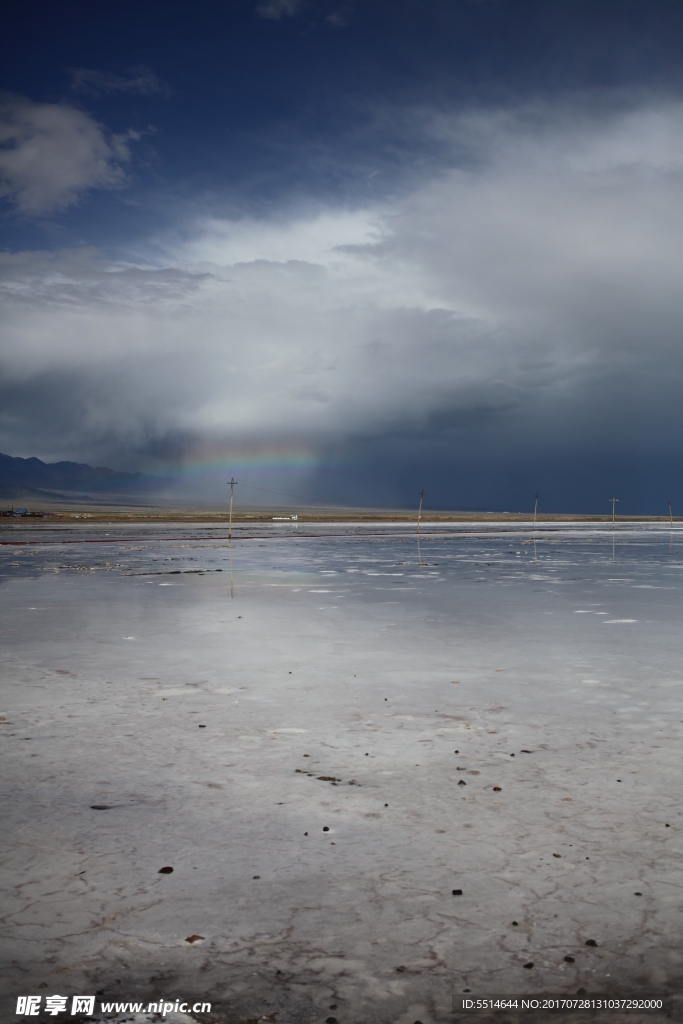茶卡盐湖 彩虹