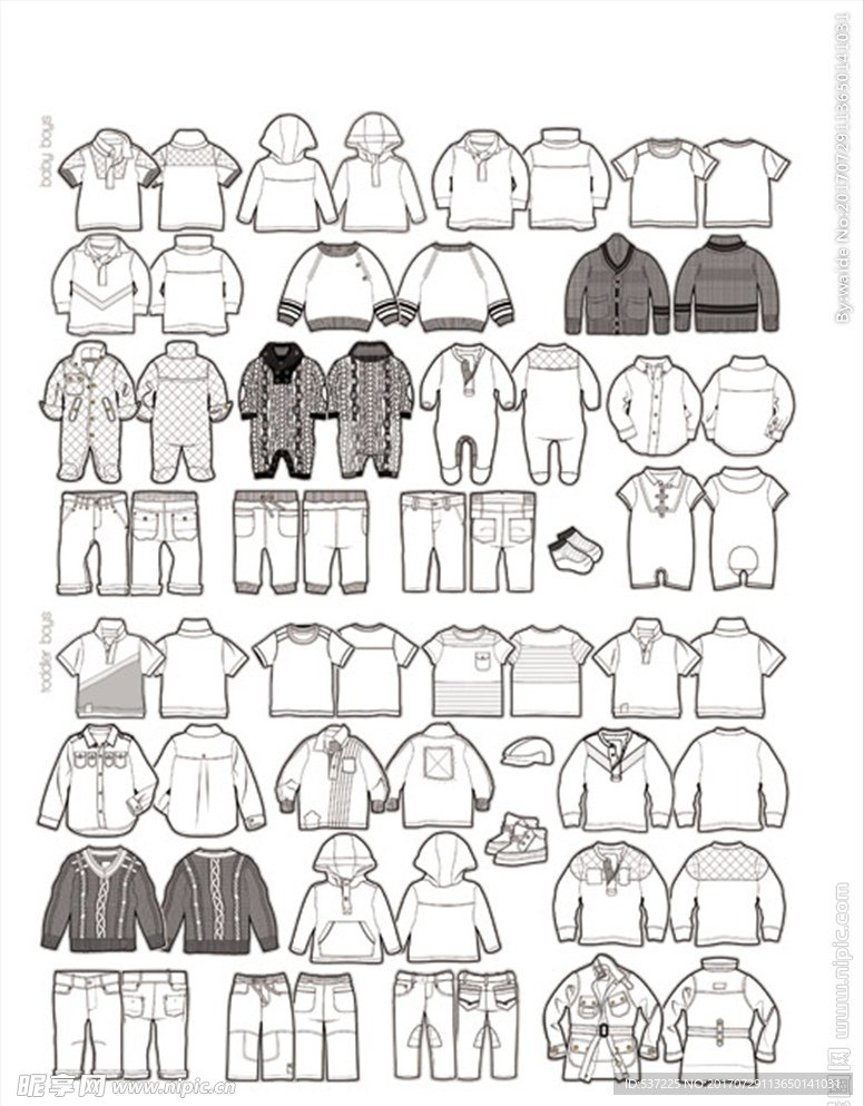 童装服装模板