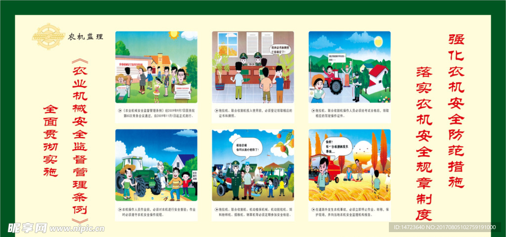 农机安全创建展板