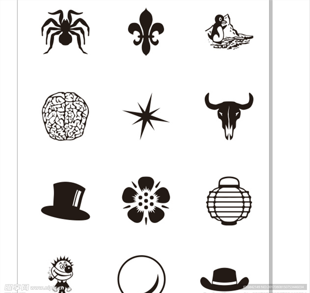 各式各样常见插图