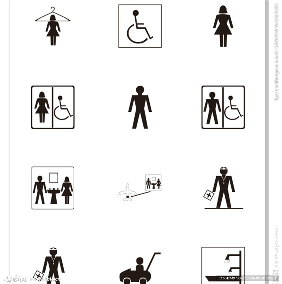 各式各样公共标示