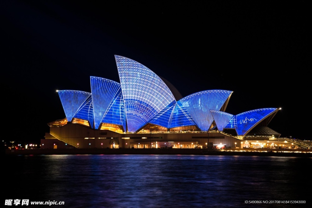 澳大利亚 悉尼歌剧院夜景