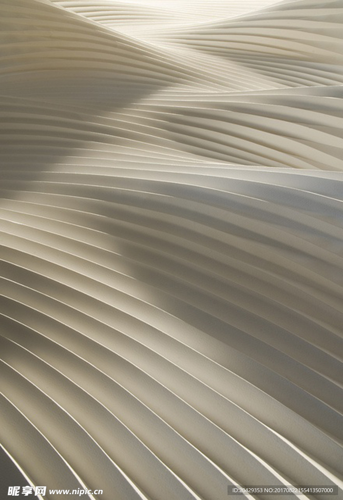 白色条纹褶皱质感底纹背景